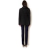 MALISE - CASACO CASHEMERE 3/4 C/ TRICOT E RECORTES - PRETO