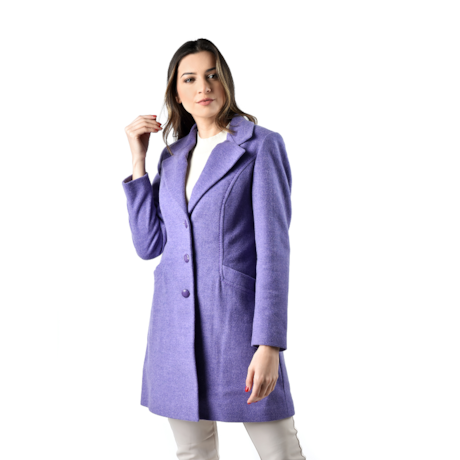 MALISE- CASACO DE LÃ 7/8 VIOLETA MALISE- CASACO DE LÃ 7/8 VIOLETA