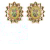 MARCIELLI RODRIGUES - BRINCO FLOR CRISTAL STRASS - DOURADO