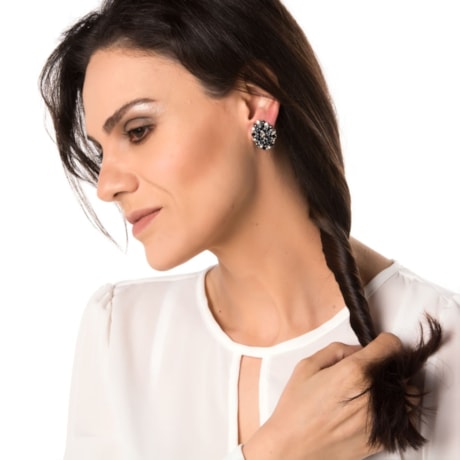MARCIELLI RODRIGUES - BRINCO MICRO STRASS - MARINHO