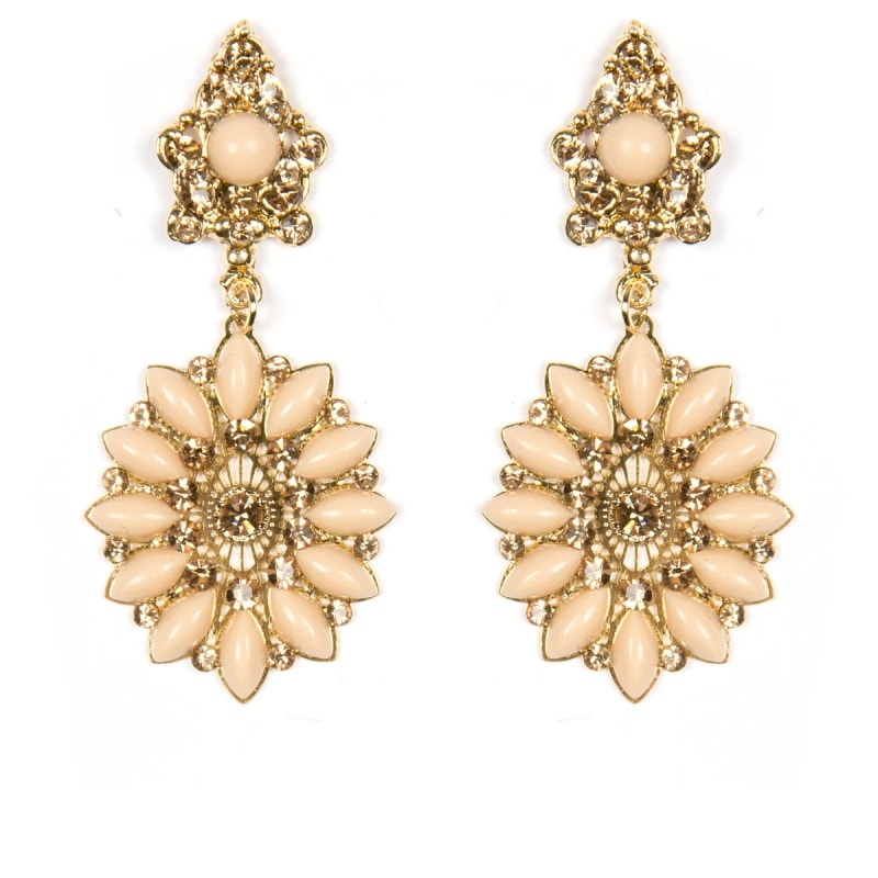 MARCIELLI RODRIGUES - BRINCO PEDRAS STRASS - NUDE