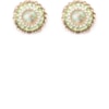 MARCIELLI RODRIGUES - BRINCO RED. PEDRA VERDE LISA STRASS COLOR - NUDE