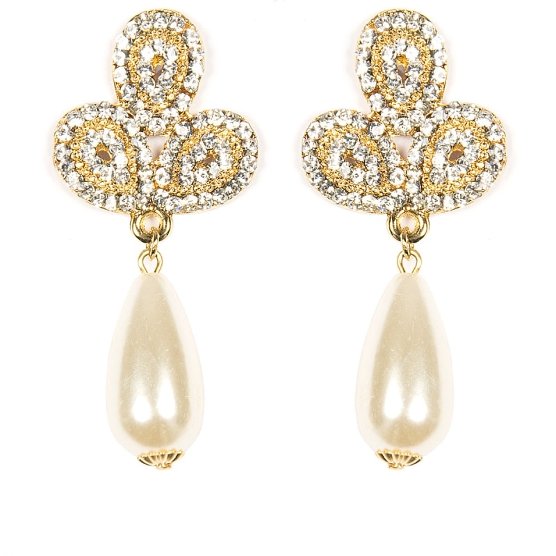 MARCIELLI RODRIGUES - BRINCO STRASS GOTA - DOURADO