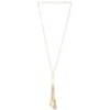 MARCIELLI RODRIGUES - COLAR LONGO PEDRA COM PINGENTES - DOURADO