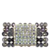 MARCIELLI RODRIGUES - PULSEIRA PEDRAS FACETADAS FECHO QUADRADO STRASS - AZUL
