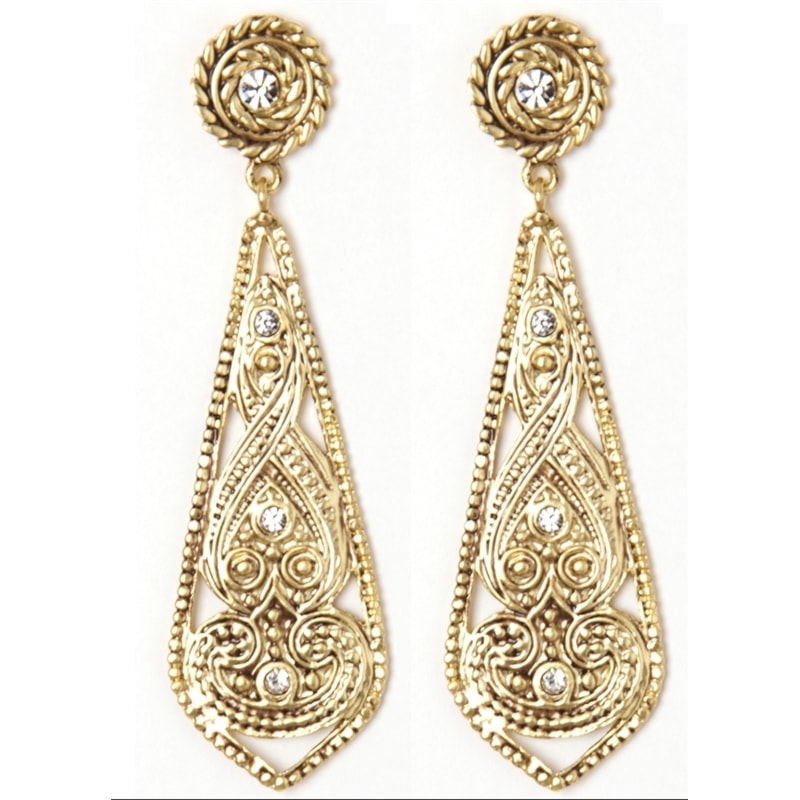 MAXI BRINCO BASE GOTA GRANDE VAZADA - DOURADO