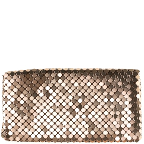MAXI CARTEIRA CAPITOLLIUM MALHA METAL - NUDE MAXI CARTEIRA CAPITOLLIUM MALHA METAL - NUDE