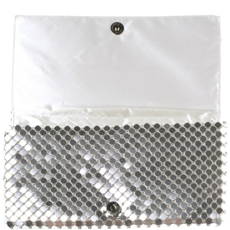 MAXI CARTEIRA CAPITOLLIUM MALHA METAL - PRATA MAXI CARTEIRA CAPITOLLIUM MALHA METAL - PRATA