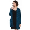 MAXICARDIGAN CAPITOLLIUM MOLETON ESTAMPADO - AZUL
