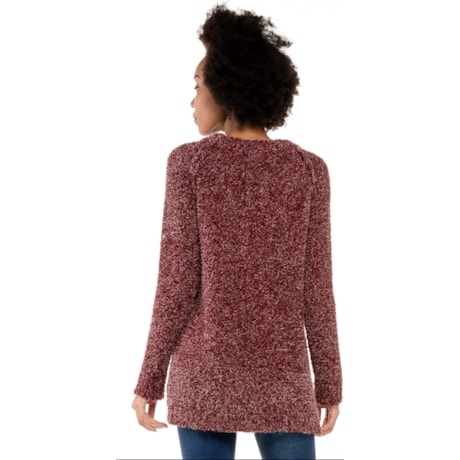 MAXIPULL TRICOT FRIOLÃ FIO MESCLA - VINHO MAXIPULL TRICOT FRIOLÃ FIO MESCLA - VINHO