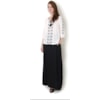 MOÇA BONITA - BATA EM VISCOSE PONTO CRUZ M3/4 - OFF WHITE