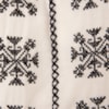 MOÇA BONITA - BATA EM VISCOSE PONTO CRUZ M3/4 - OFF WHITE