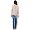 MOÇA BONITA -  BATA PATCHWORK M/L DEC. LAÇO - AZUL