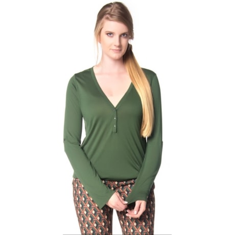 MOÇA BONITA - BLUSA BÁSICA DECOTE V MANGA LONGA - VERMELHO MOÇA BONITA - BLUSA BÁSICA DECOTE V MANGA LONGA - VERMELHO