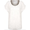 MOÇA BONITA - BLUSA EM VISCOSE FTE. BORDADA MG. CURTA - BRANCO