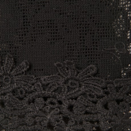 MOÇA BONITA - BLUSA SEM MANGA RENDA COM GUIPURE LATERAL E BARRA - PRETO MOÇA BONITA - BLUSA SEM MANGA RENDA COM GUIPURE LATERAL E BARRA - PRETO
