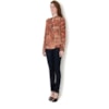 MOÇA BONITA - CAMISA EM VISCOSE ANIMAL PRINT - LARANJA