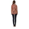 MOÇA BONITA - CAMISA EM VISCOSE ANIMAL PRINT - LARANJA