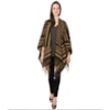 MOÇA BONITA - PONCHO TRICÔ GEOMÉTRICO COM FRANJAS - CARAMELO MOÇA BONITA - PONCHO TRICÔ GEOMÉTRICO COM FRANJAS - CARAMELO