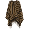 MOÇA BONITA - PONCHO TRICÔ GEOMÉTRICO COM FRANJAS - CARAMELO MOÇA BONITA - PONCHO TRICÔ GEOMÉTRICO COM FRANJAS - CARAMELO