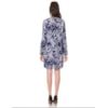 MOÇA BONITA - VESTIDO CHEMISE ANIMAL PRINT - AZUL