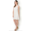 MOÇA BONITA - VESTIDO EM GUIPURE C/ BORD. PÉROLAS - OFF WHITE