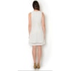 MOÇA BONITA - VESTIDO EM GUIPURE C/ BORD. PÉROLAS - OFF WHITE