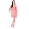 MOÇA BONITA - VESTIDO ESTAMPA CASCHEMERE C/RECORTES - LARANJA
