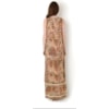 MOÇA BONITA - VESTIDO LONGO EM VISCOSE ESTAMPA ETNICA - LARANJA