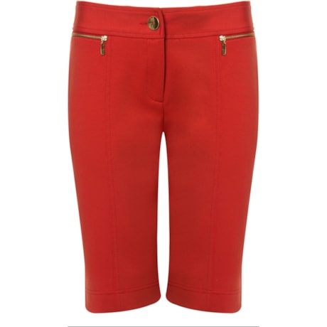 NUTRIA - BERMUDA ALFAIATARIA COM BOLSOS - CORAL