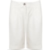 NUTRIA - BERMUDA LINHO C/ ELASTANO PREGAS - BRANCO