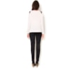 NUTRIA - BLUSA TRICOT DET. OMBROS E PUNHO - OFF WHITE