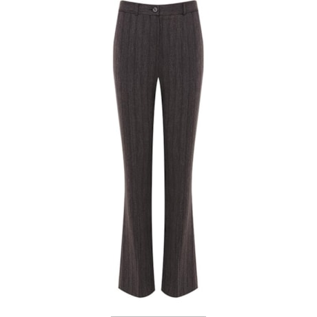 NUTRIA - CALÇA FLARE CHEVRON CONFORT - CINZA