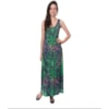 NUTRIA - VESTIDO LONGO JERSEY ESTAMPADO EVASÊ - VERDE