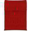 pashimina verão c/ franja 100% viscose - VERMELHO