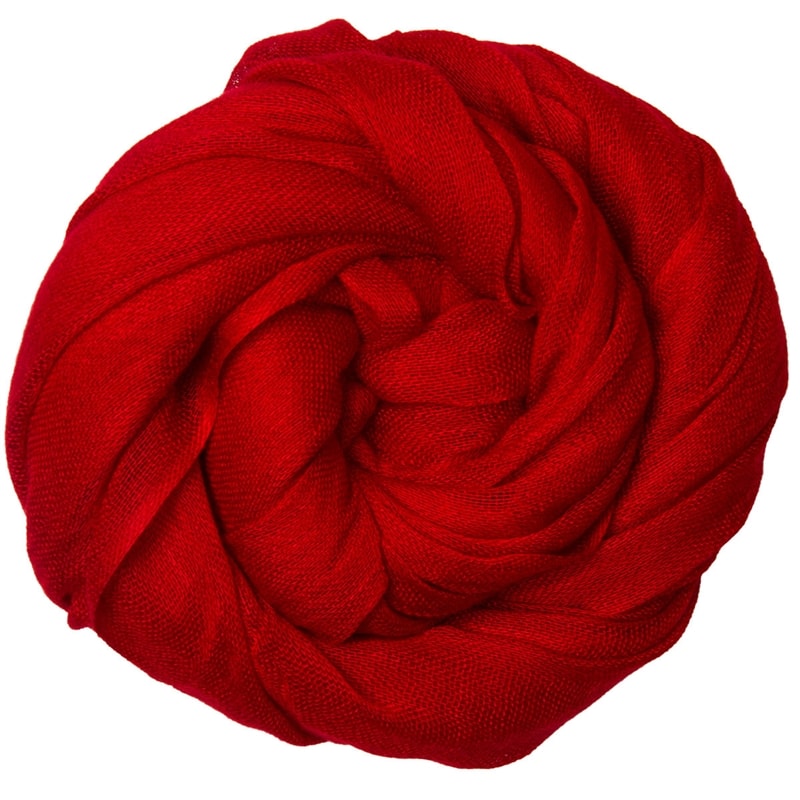 pashimina verão c/ franja 100% viscose - VERMELHO