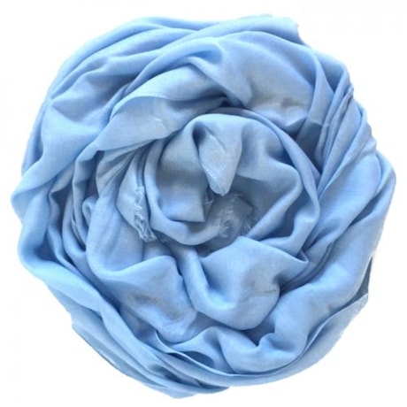 Pashmina Italiana Fluida Azul Bebe