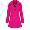 PELETERIA CORDEIRO - CASACO 7/8 AJUSTADO PREGA COSTAS - PINK