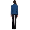 PELETERIA CORDEIRO - CASACO CURTO COLOR FIO BOUCLE - AZUL