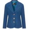 PELETERIA CORDEIRO - CASACO CURTO COLOR FIO BOUCLE - AZUL