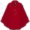 PELETERIA CORDEIRO - PELERINE MARTINGALE 2 BOLSOS - VERMELHO