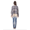 PONCHO TRICÔ JACQUARD A BENÇÃO ÉTNICO - AZUL