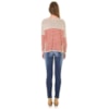 PULL AMPLO TRICOT LISTRADO LE NORD - VERMELHO