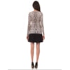 PULL TRICOT AMBICIONE ANIMAL PRINT DECOTE V - BEGE