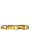 PULSEIRA TEXTURIZADA C/ STRASS - OURO VELHO