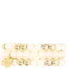 PULSEIRA TRIO PÉROLAS E CONTAS - DOURADO