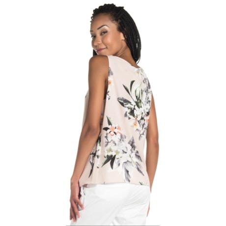REGATA ALPHORRIA FLORAL - ROSÊ REGATA ALPHORRIA FLORAL - ROSÊ