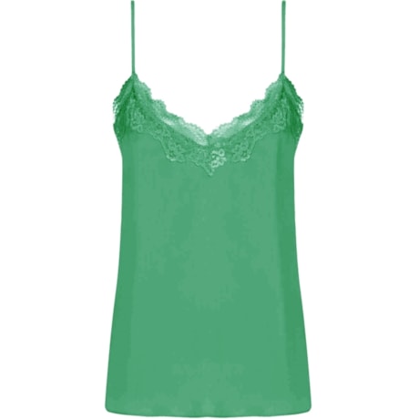 REGATA AMBICIONE ALÇAS FINAS DECOTE RENDA - VERDE REGATA AMBICIONE ALÇAS FINAS DECOTE RENDA - VERDE