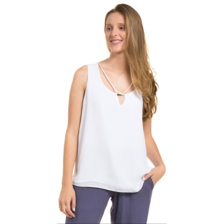 REGATA AMBICIONE CREPE AMPLA DECOTE TIRA COM PEDRA - NUDE REGATA AMBICIONE CREPE AMPLA DECOTE TIRA COM PEDRA - NUDE