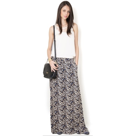 REGATA CETIM COM TULE E DETALHE BORDADO - BRANCO